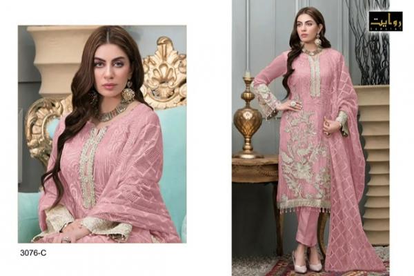 Rawayat Aghnoor Vol 3 Georgette Designer Embroidery Pakistani Suit Collection